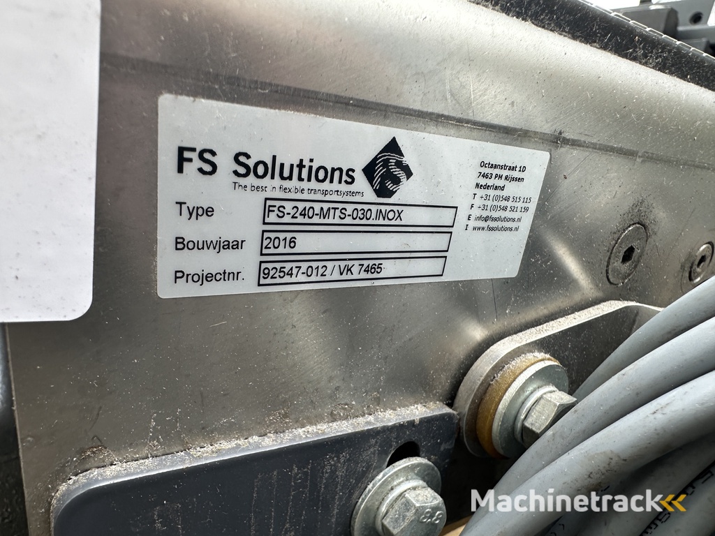 FS solutions FS-240-MTS-030.Inox transportband 40 x 23 cm