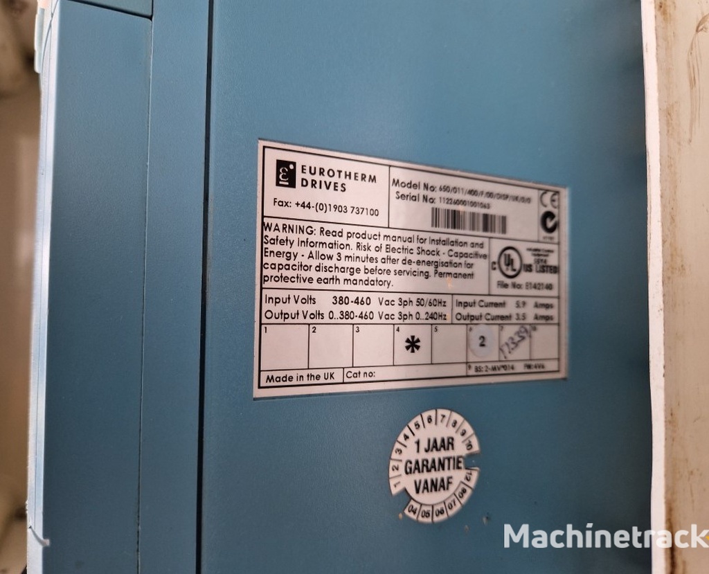 Schakelkast met freq. regelaar en eindstop