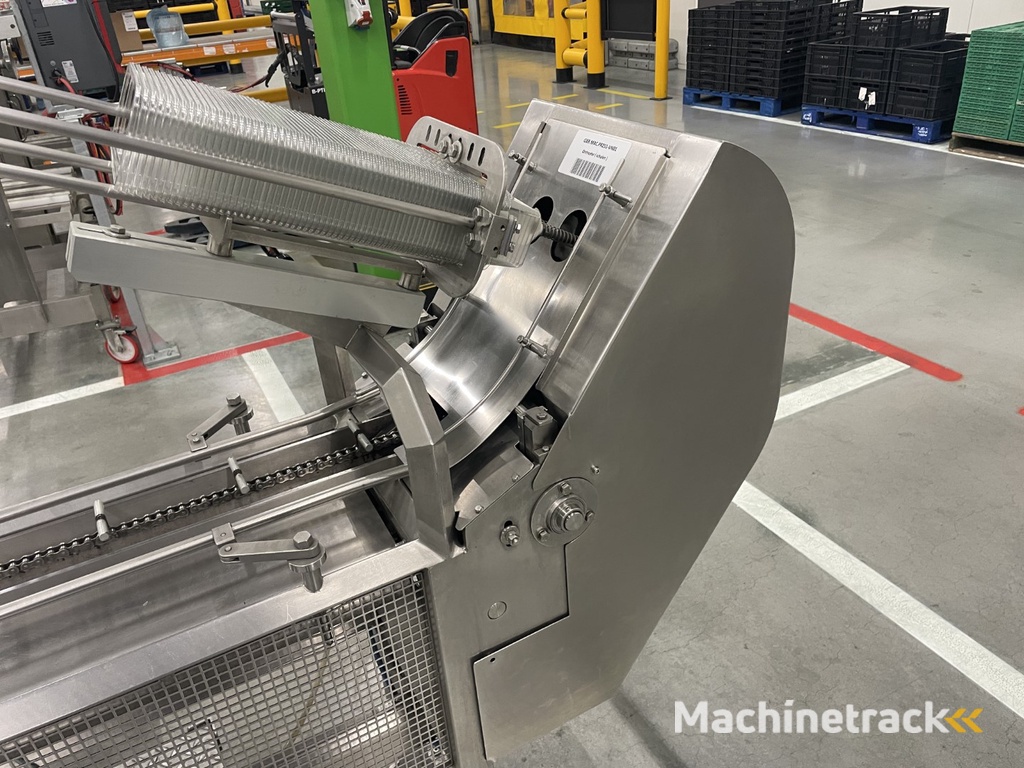 G. Mondini E 350 VG top seal verpakkingsmachine met ontnester