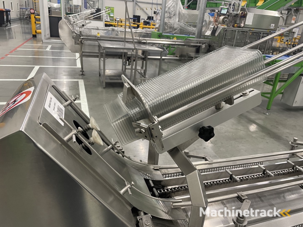 G. Mondini E 350 VG top seal verpakkingsmachine met ontnester