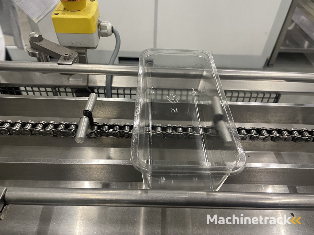 G. Mondini E 350 VG top seal verpakkingsmachine met ontnester