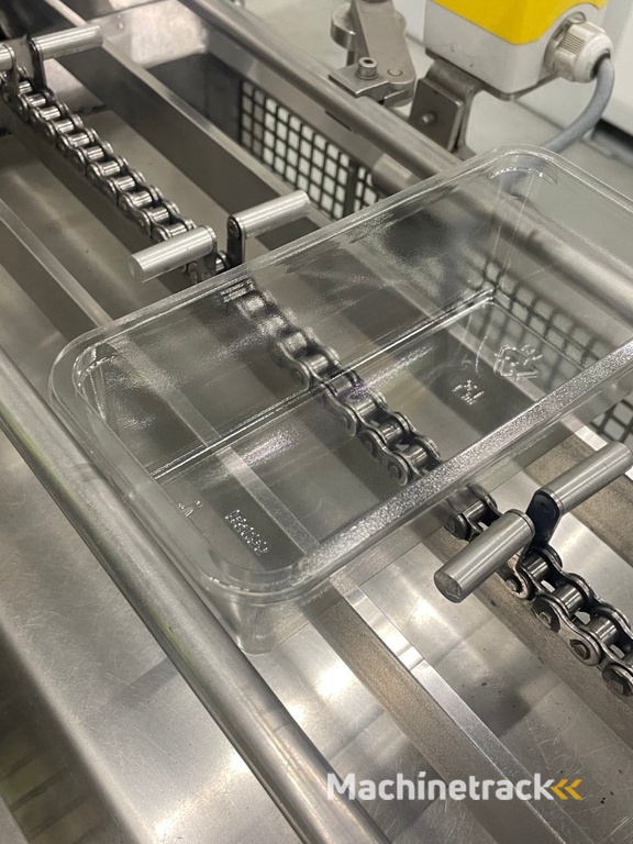 G. Mondini E 350 VG top seal verpakkingsmachine met ontnester