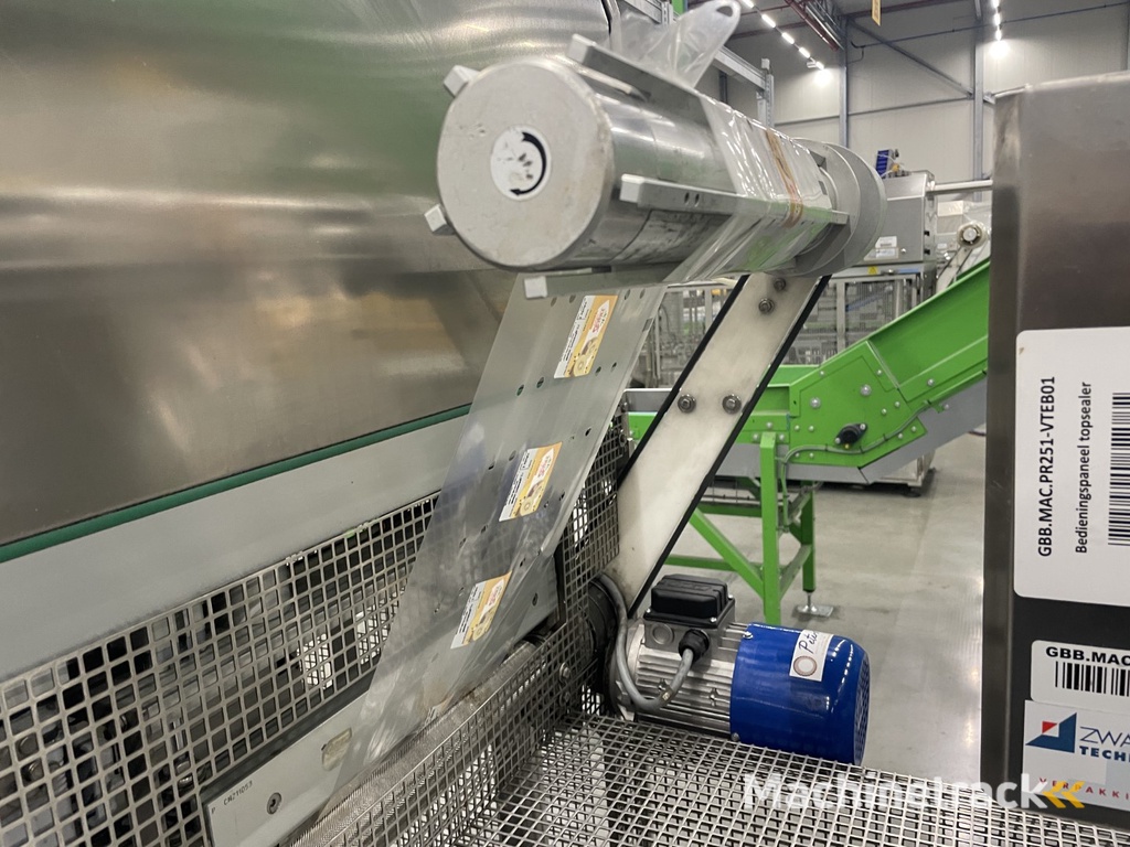 G. Mondini E 350 VG top seal verpakkingsmachine met ontnester