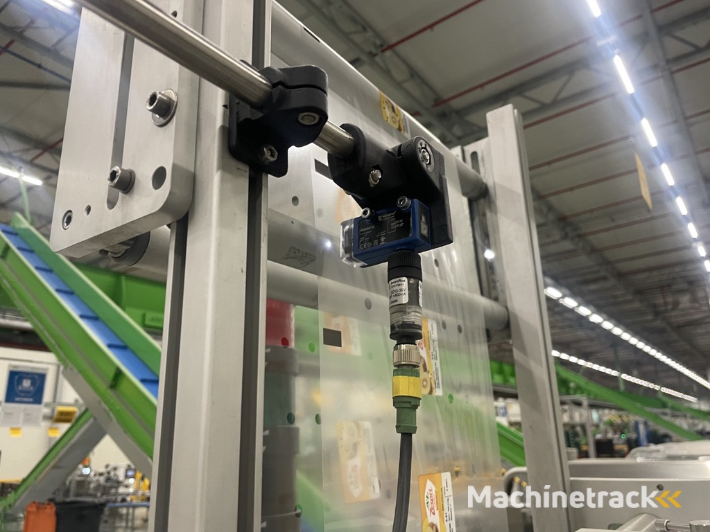 G. Mondini E 350 VG top seal verpakkingsmachine met ontnester