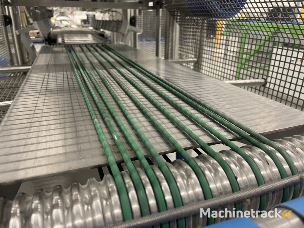 G. Mondini E 350 VG top seal verpakkingsmachine met ontnester