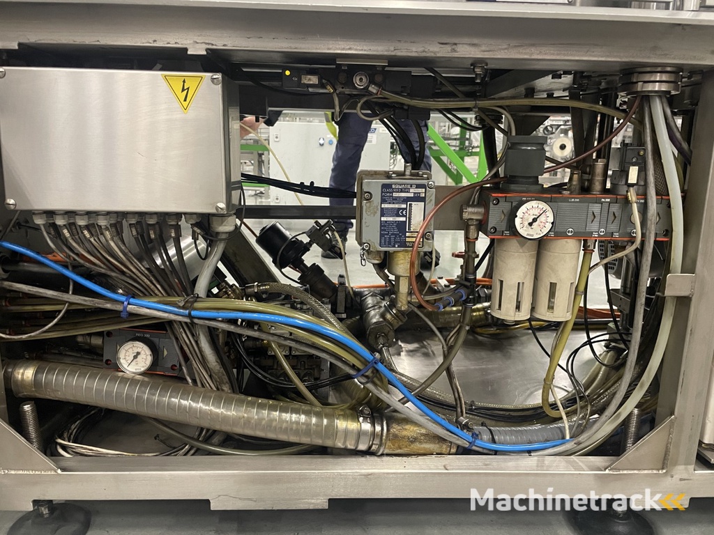 G. Mondini E 350 VG top seal verpakkingsmachine met ontnester