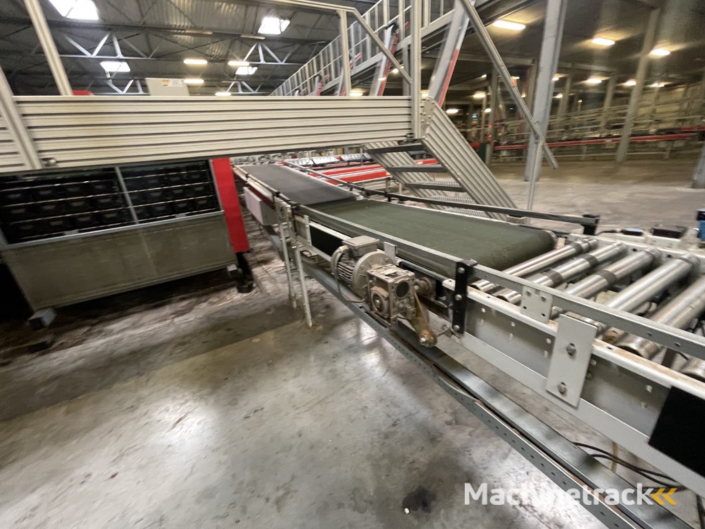 Sorma PAL 108D palletiser installation with 3 palletisers