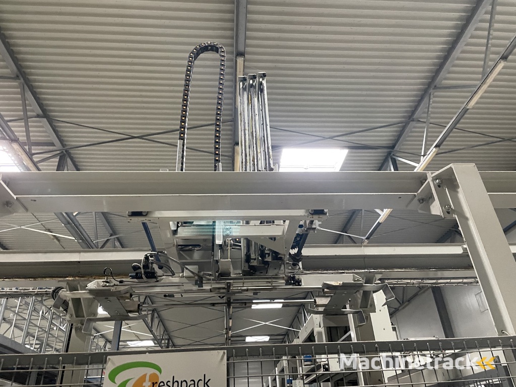 Sorma PAL 108D palletiser installation with 3 palletisers