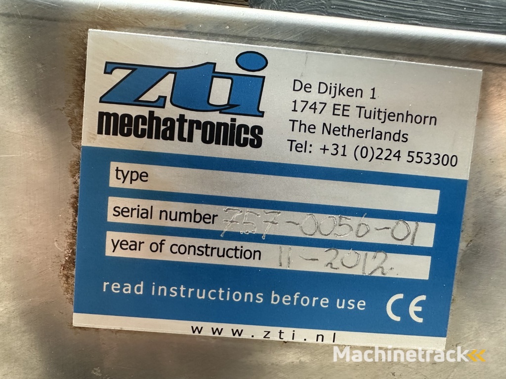 ZTI mechatronics Förderband Edelstahl 1130 x 70 cm