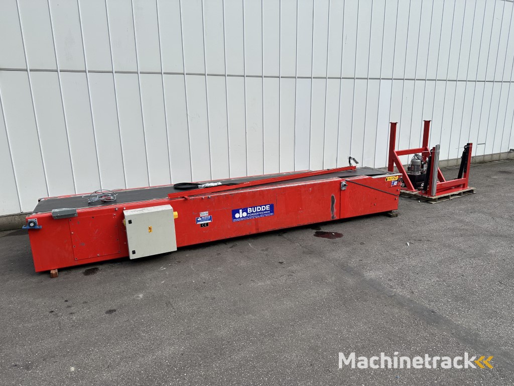 Budde Förderband Teleskopförderer zum Be- und Entladen von Containern 500 bis 1150 cm