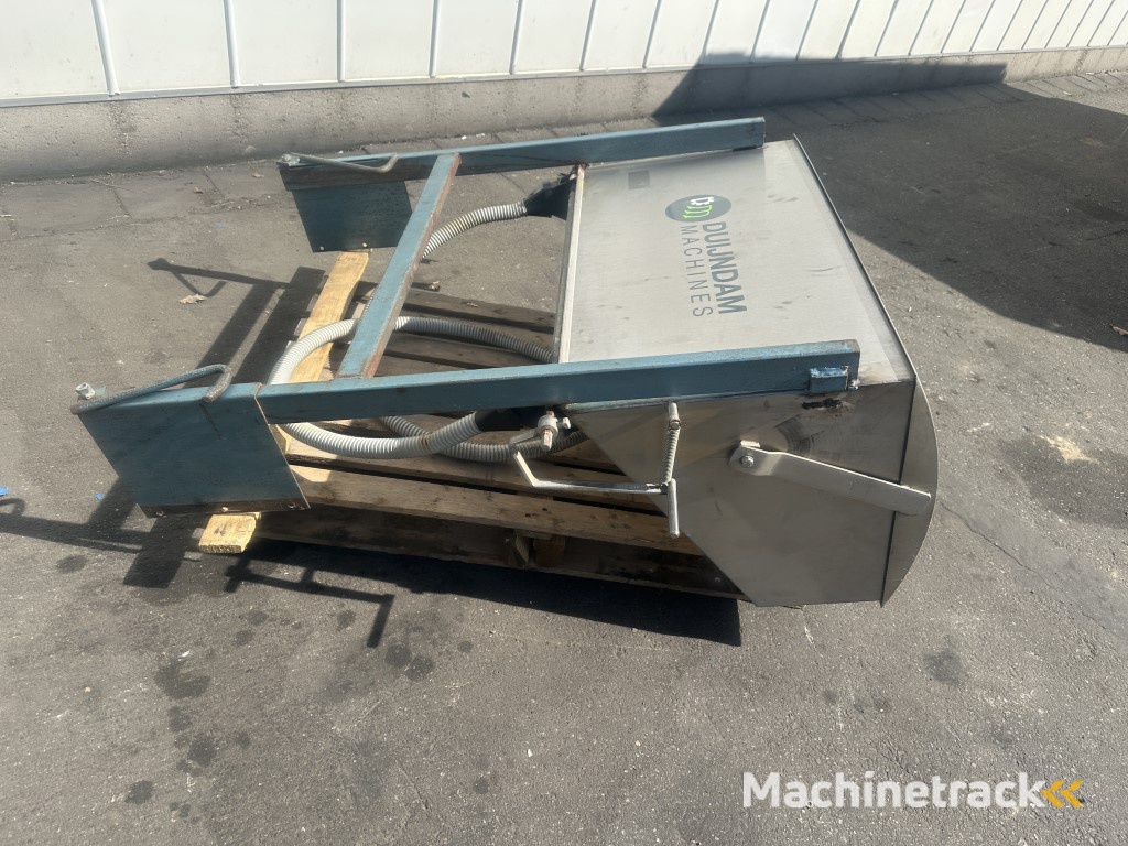 Perdu kunstmeststrooier doseerbak roestvrij staal met 2 uitgangen