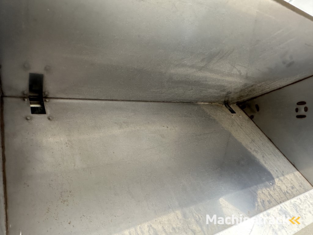 Perdu kunstmeststrooier doseerbak roestvrij staal met 2 uitgangen