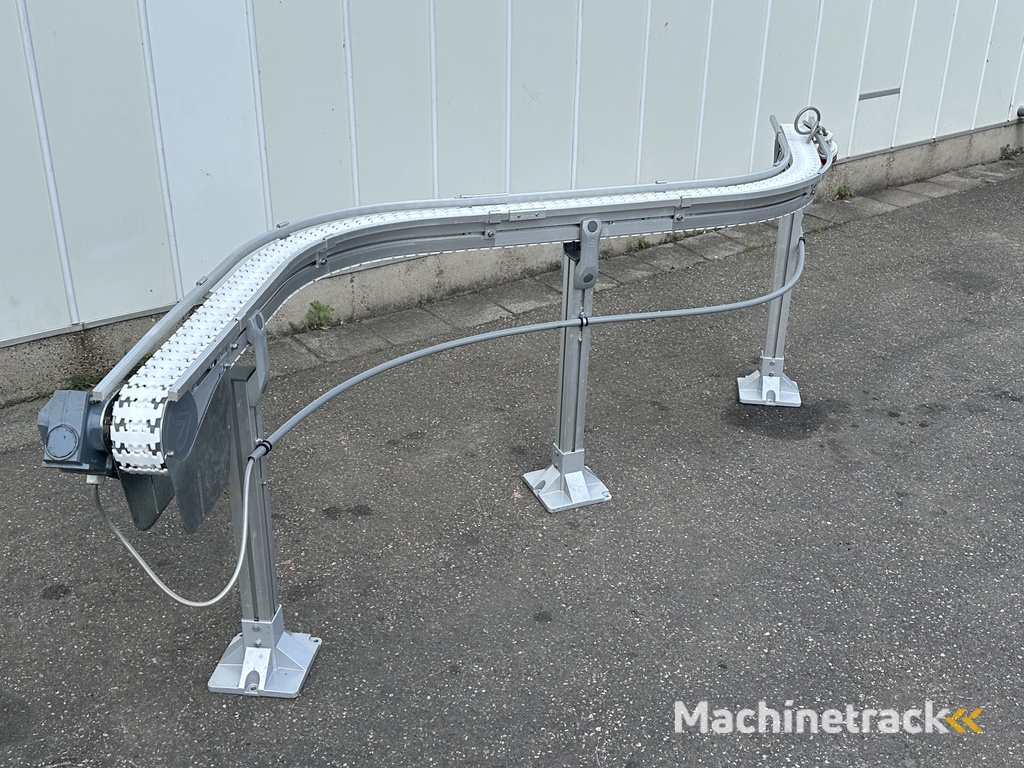 Flexlink Förderband S-förmig 2 x 90° Breite 8,5 cm