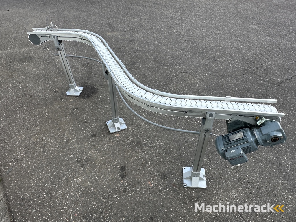 Flexlink Förderband S-förmig 2 x 90° Breite 8,5 cm