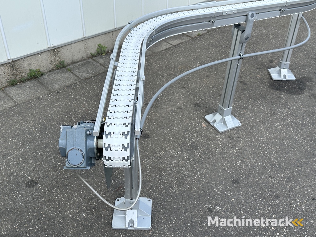 Flexlink Förderband S-förmig 2 x 90° Breite 8,5 cm