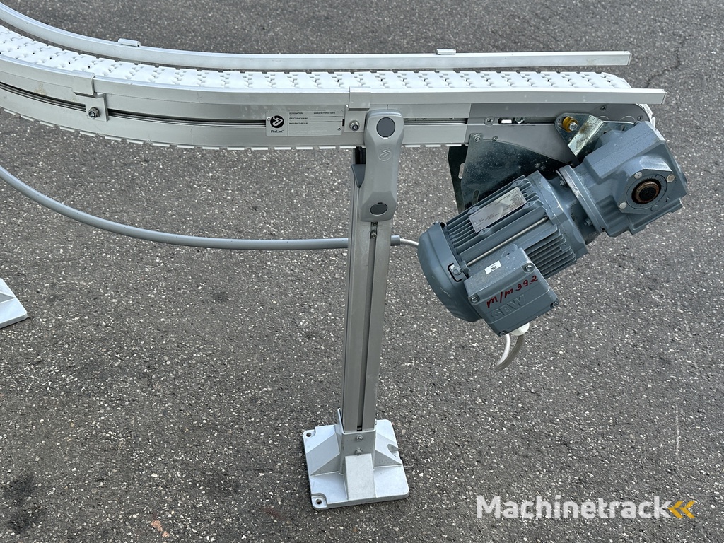 Flexlink Förderband S-förmig 2 x 90° Breite 8,5 cm