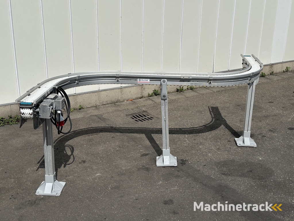 Flexlink Förderband S-förmig 2 x 90° Breite 8,5 cm