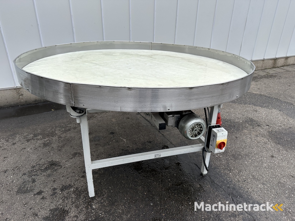 Draaitafel 150 cm spaanplaat met kunststof bovenblad