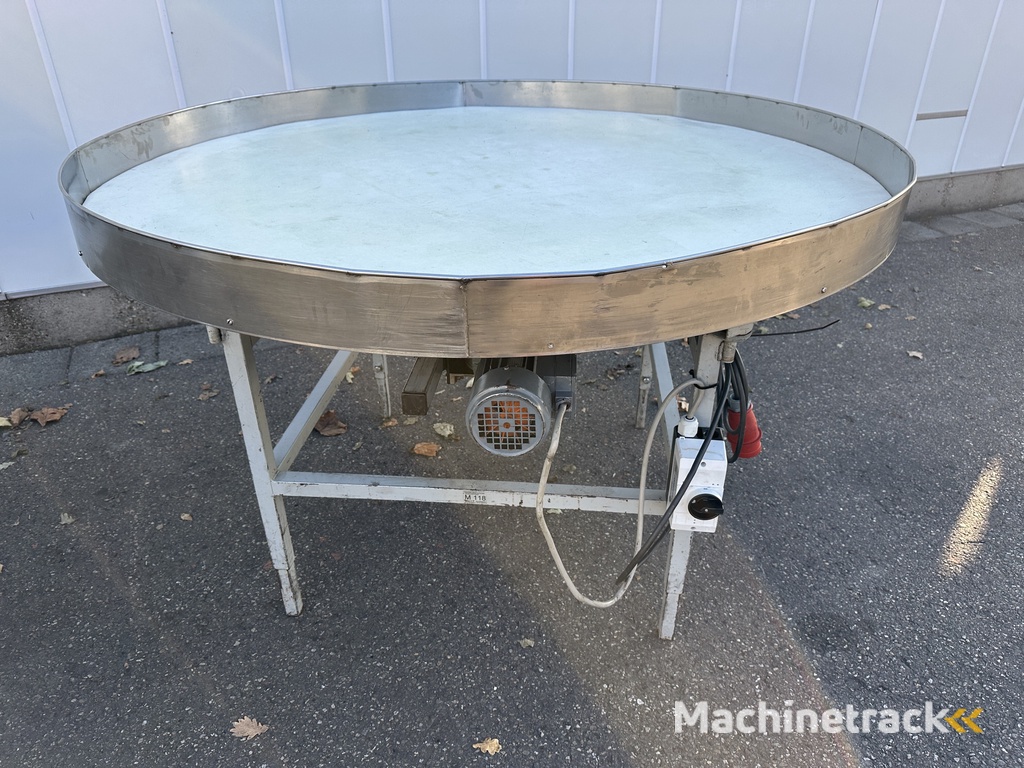 Draaitafel 150 cm spaanplaat met kunststof bovenblad