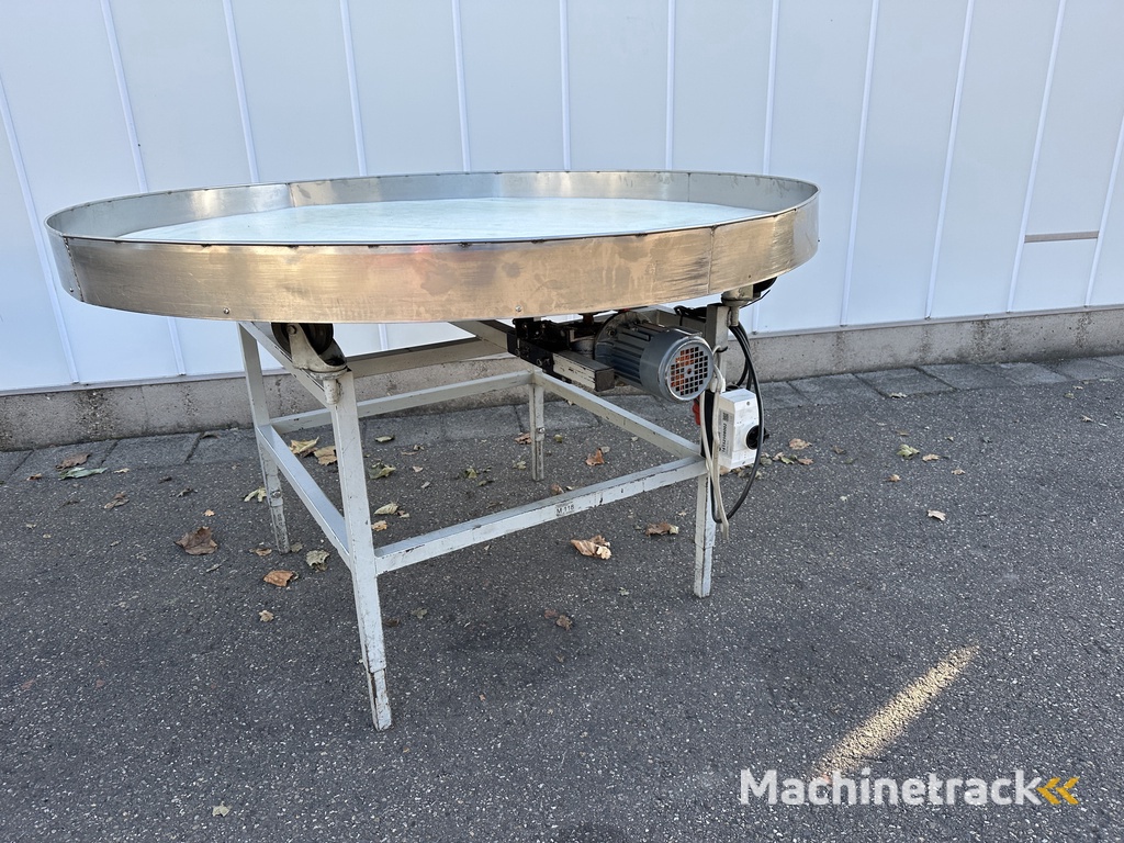 Draaitafel 150 cm spaanplaat met kunststof bovenblad