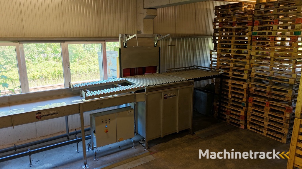 Greefa CombiSort apple & fruit sorting machine 2 line with water dumper, automatic box fillers and palletiser