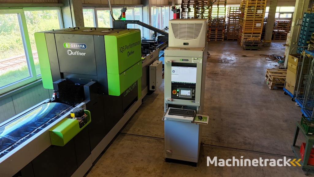 Greefa CombiSort apple & fruit sorting machine 2 line with water dumper, automatic box fillers and palletiser