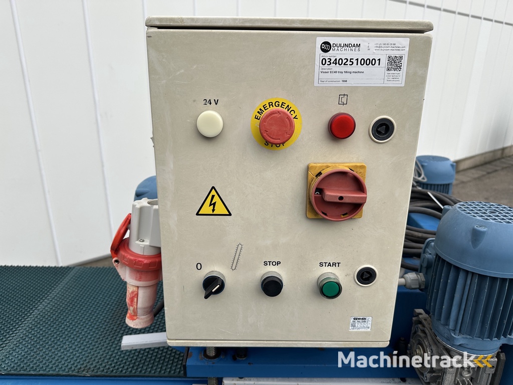 Visser EC40 tray filling machines