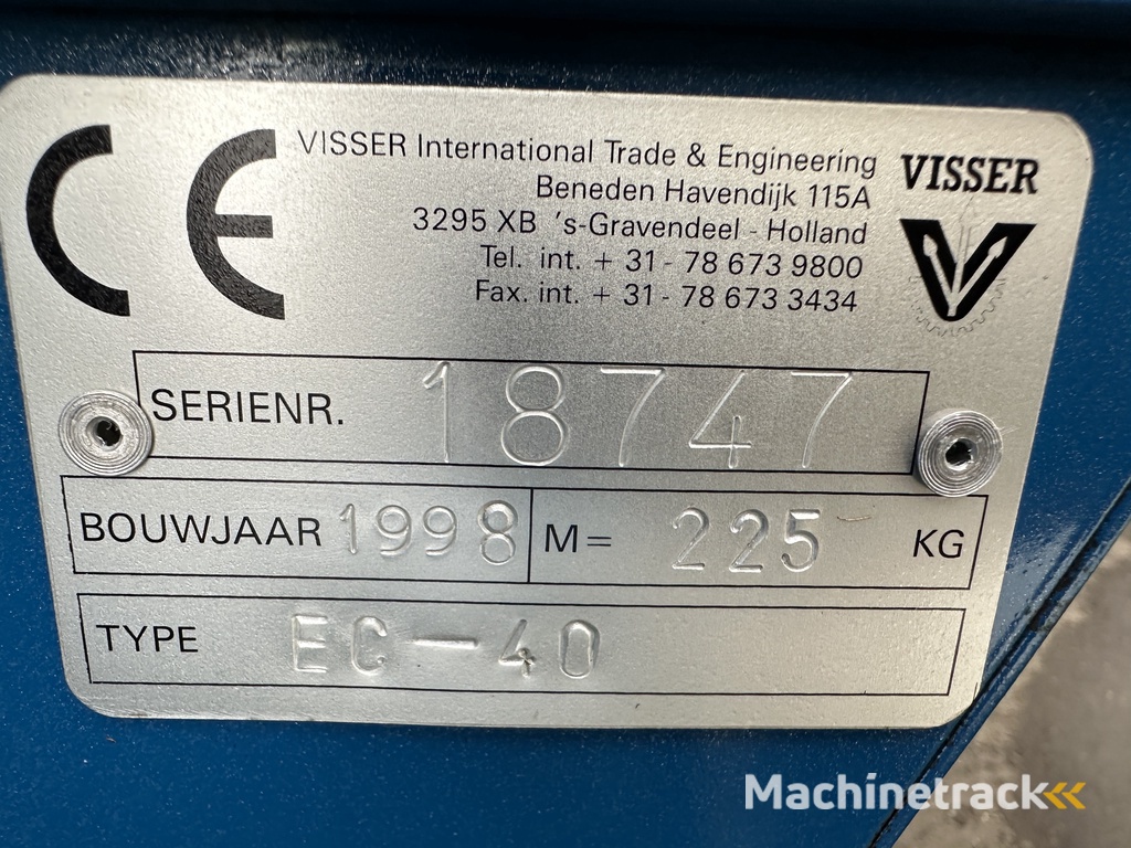 Visser EC40 tray filling machines