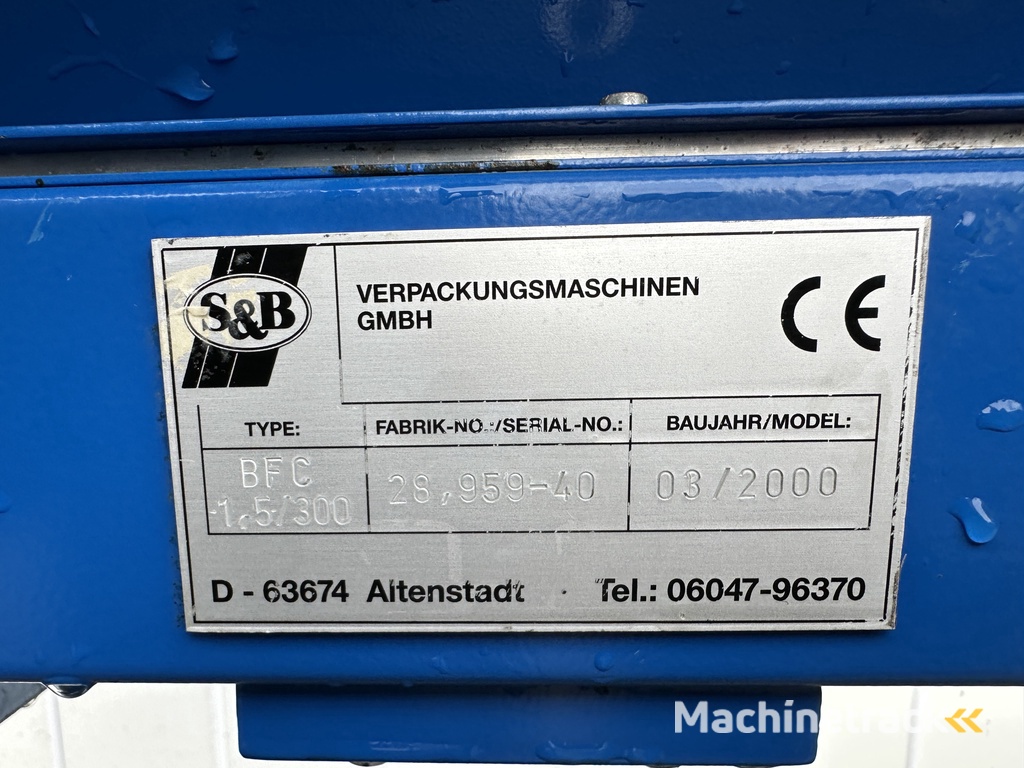 S&B conveyor 160 x 30 cm.