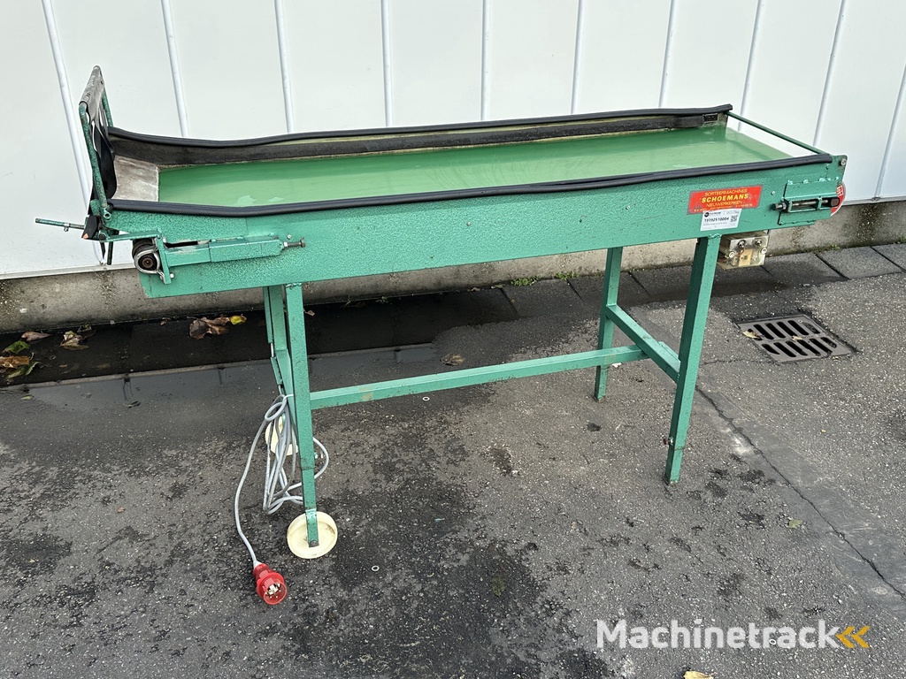Schoemans transportband voor fruit 170 x 50 cm