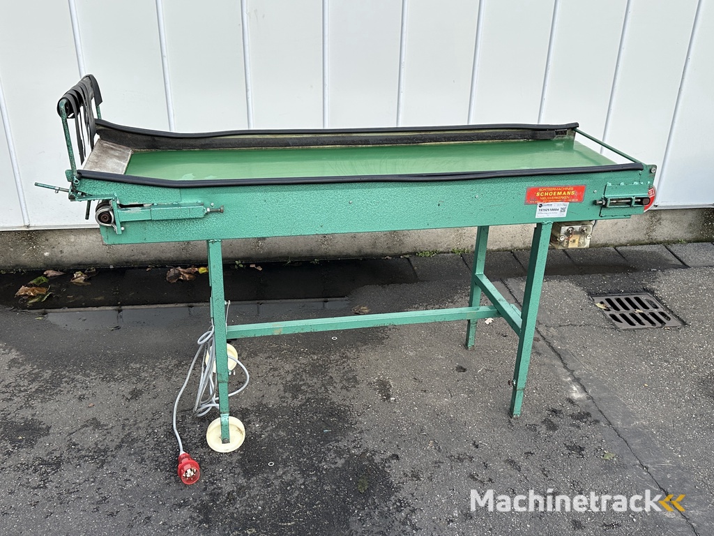 Schoemans transportband voor fruit 170 x 50 cm