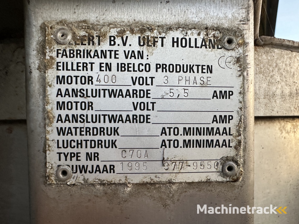 Eillert C70A peeling machine for carrots and potatoes