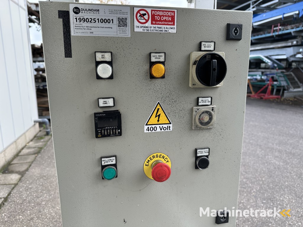 Sorma CL1 104 telmachine voor citrusvruchten