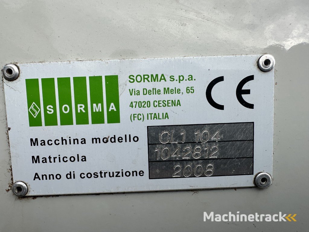 Sorma CL1 104 telmachine voor citrusvruchten