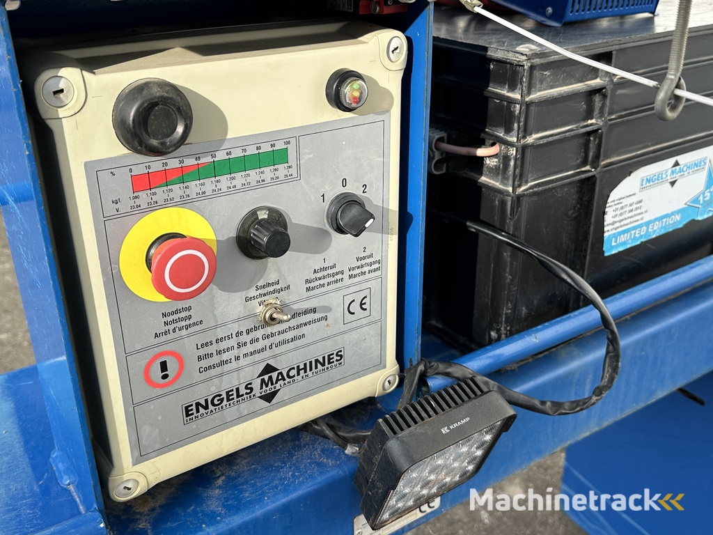 Engels Aspergespin oogstwagen voor asperges