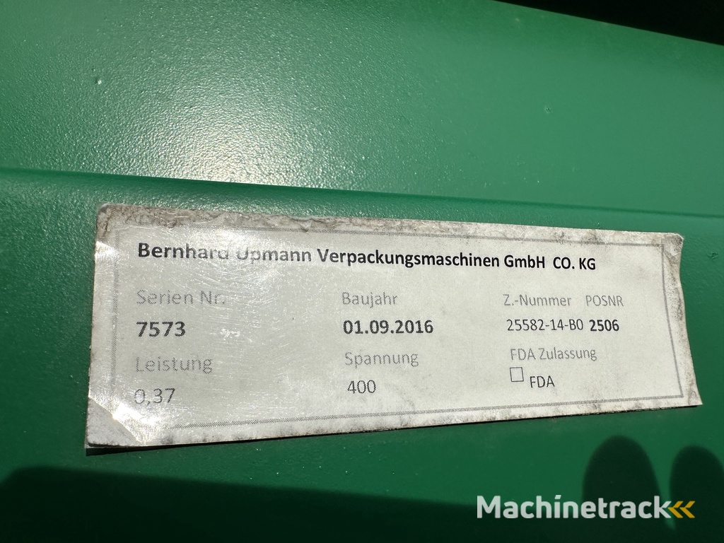 Upmann Upmatic dosing hopper with elevator 420 x 60 cm