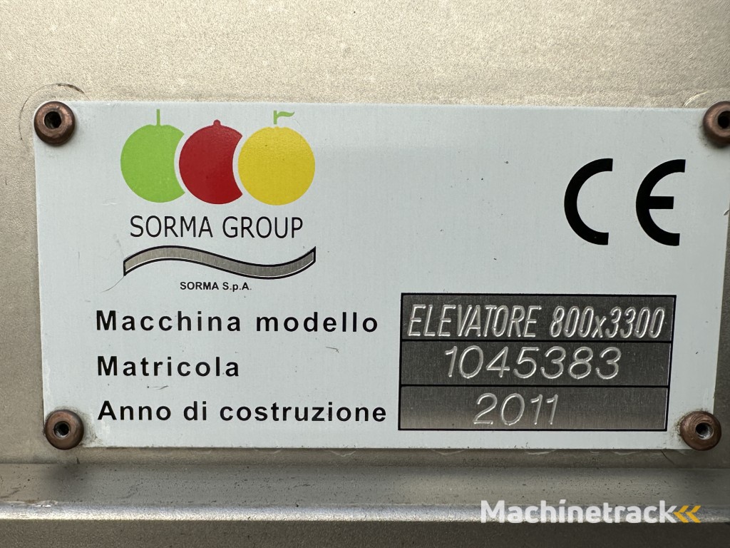 Sorma PC10 126 afweegmachine met punnet/trayvuller (ACM 115) en ontnester (DP4 115)