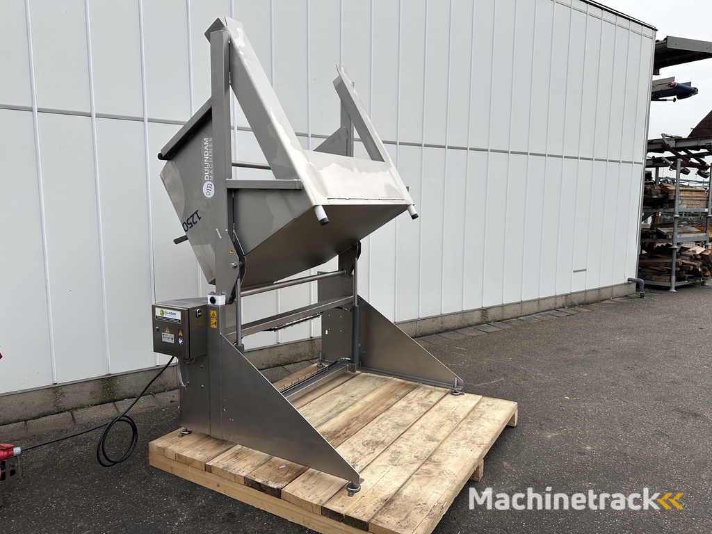 New stainless steel box tipper up to 125 cm