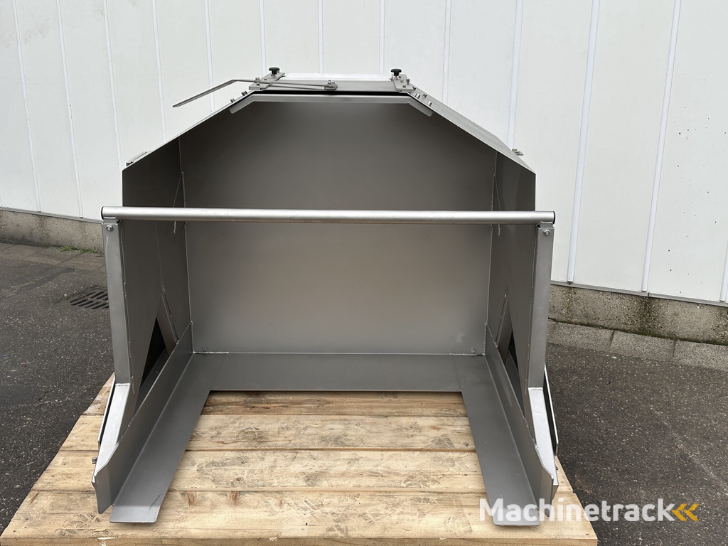 New stainless steel box tipper up to 125 cm