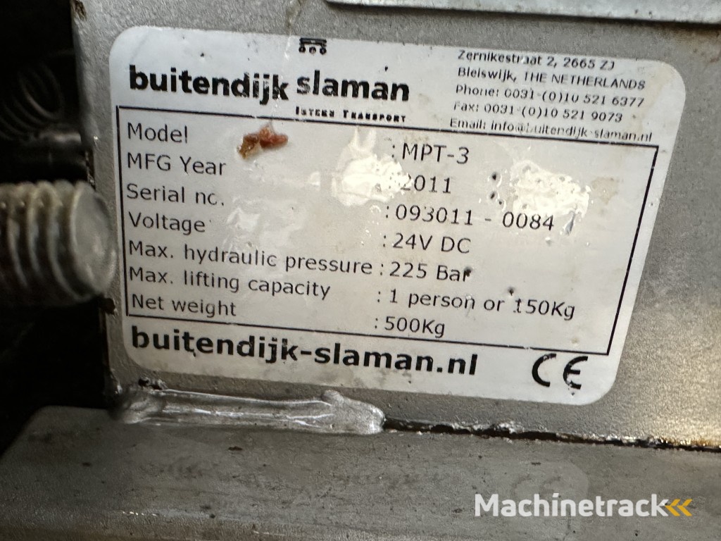 Buitendijk & Slaman MPT-3 met 3 scharen 55 cm spoorbreedte