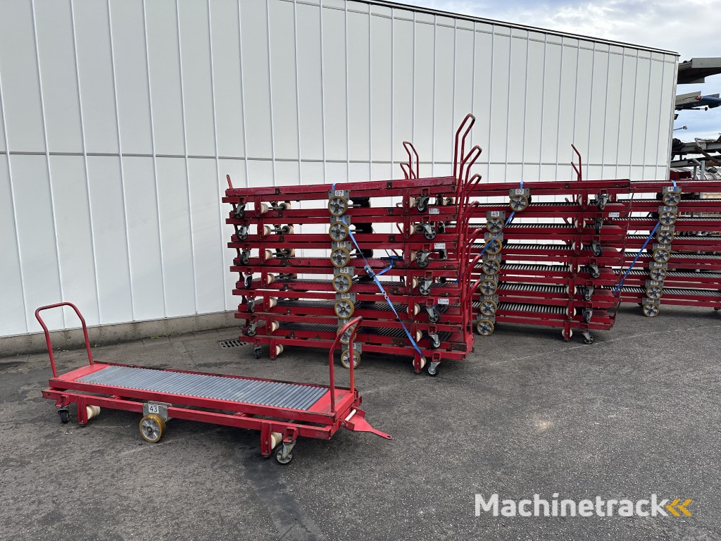 Taks oogstwagen met rollenbaan baanbreedte 55 cm