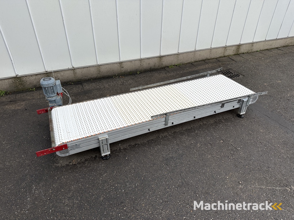 Taks transportband 235x 60 cm met PP modulaire band
