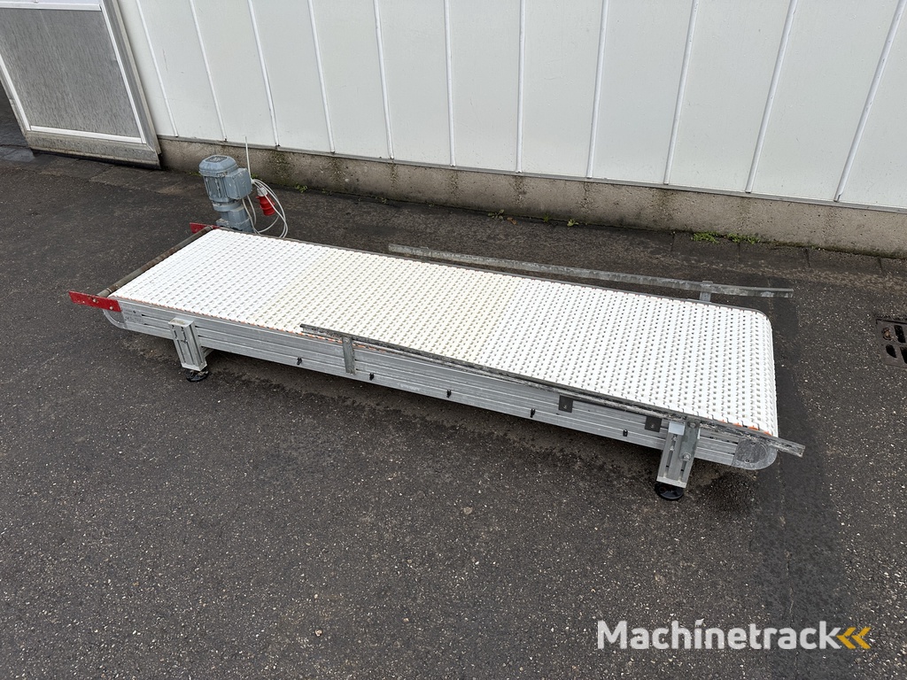 Taks transportband 235x 60 cm met PP modulaire band