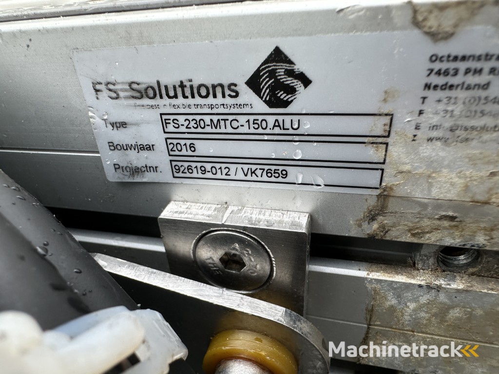 FS solutions bochtband 610 x 19 cm met modulaire band 90°