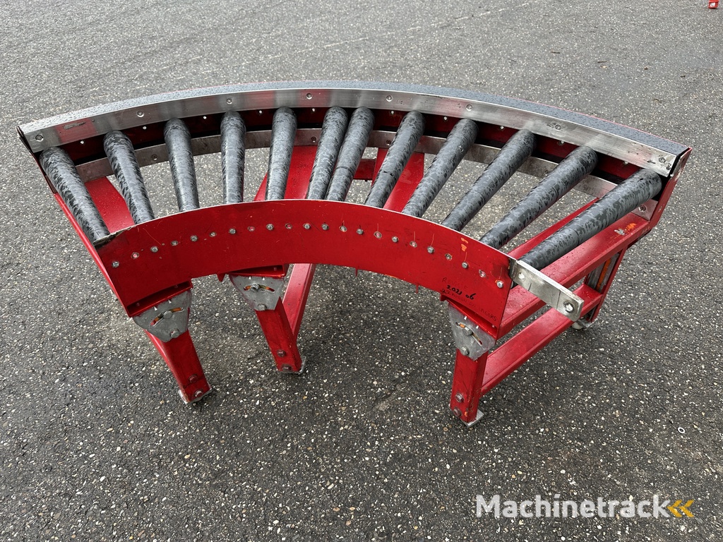 Polyketting BV rollenbaan bocht 90° breedte 50 cm