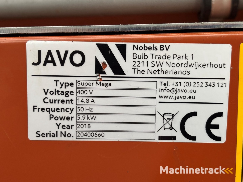 Javo Super Mega potmachine Met dubbele pneumatische potinzetter