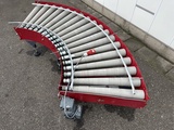 Minituur van Taks rollenbaan bocht 90° breedte 75 cm