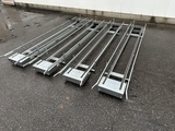Minituur van Set van 4 kettingtransporteurs zonder aandrijving 280 x 40 cm