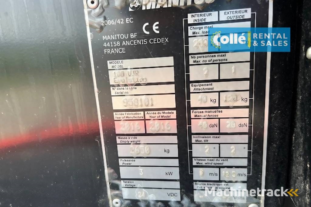 Manitou 100 VJR | 2016