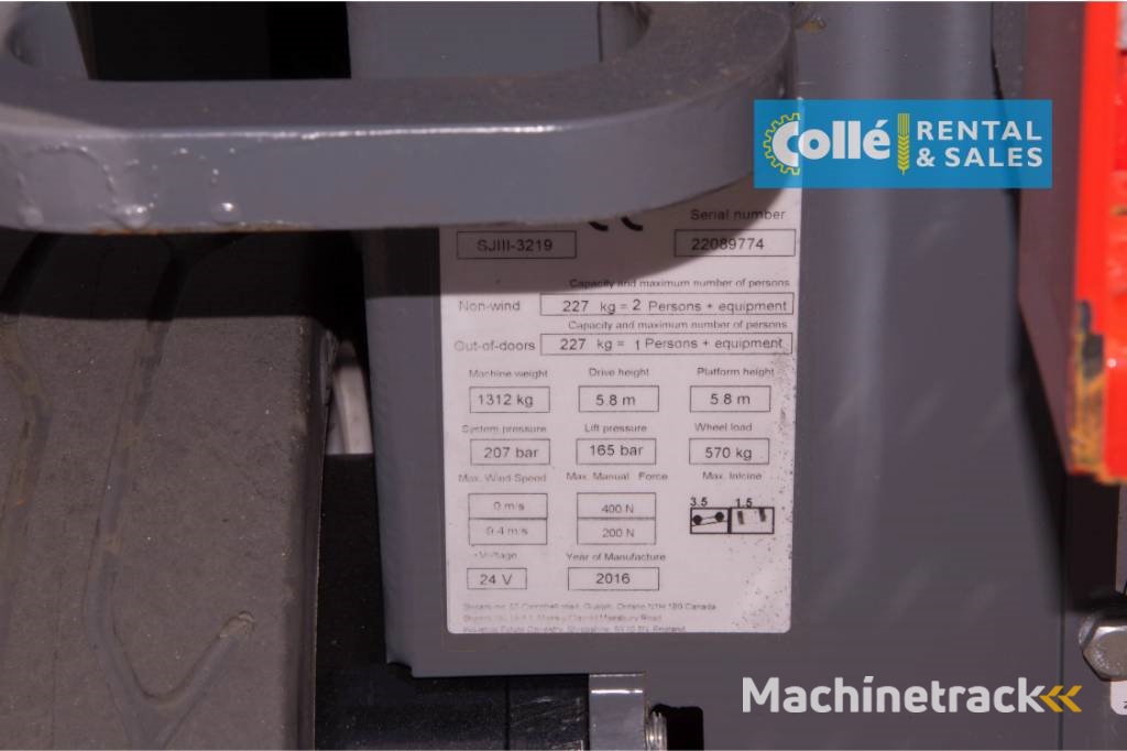 SkyJack SJ 3219 | 2016